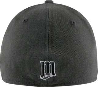 Minnesota Twins 39Thirty Grey New Era Platinum Classic Stretch Fit Hat 