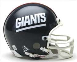 New York Giants 1981 1999 2 Bar NFL Riddell Throwback Mini Helmet 