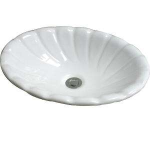 Pegasus Corona Drop in Bathroom Sink in White 4 465WH at The Home 