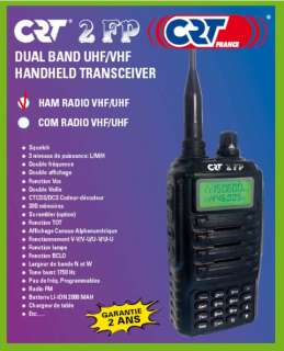 CRT 2 FP 2m 70cm VHFUHF Dual Band Hand Held Ham Radio  