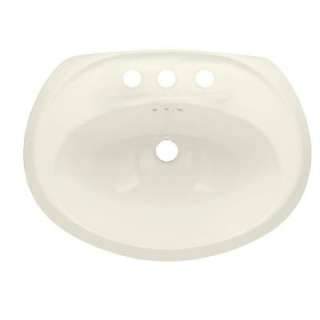 American Standard Ellisse Petite Drop in Bathroom Sink in Linen 0411 