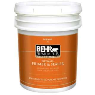 BEHR Premium Plus 5 Gal. Drywall Primer & Sealer 07305 at The Home 