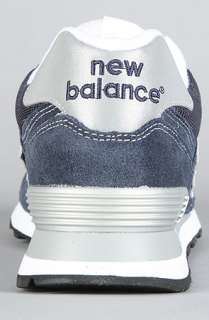 New Balance The 574 Sneaker in Navy Silver  Karmaloop   Global 