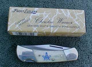 FROST CUTLERY Japan Lockback Pocket Knife Masonic Mason  