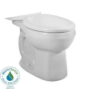 American Standard H2Option Siphonic Dual Flush Round Front Toilet Bowl 