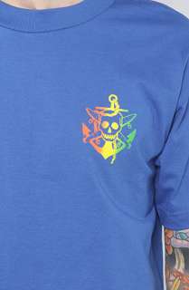 Fourstar Clothing The Gradient Anchor Tee in Royal  Karmaloop 