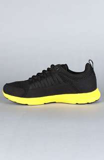 SUPRA The Owen Sneaker in Black Mesh Neon Yellow  Karmaloop 