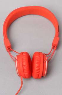 Urbanears The Plattan Headphones with Mic in Tomato  Karmaloop 