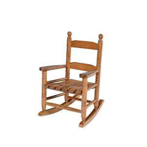   22 In. H Child Rocking Chair, Natural KN10NX 