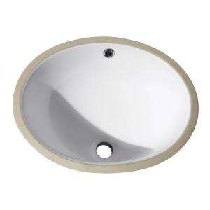 Avanity 18 In. Undermount Vitreous China Sink in White CUM18WT at The 