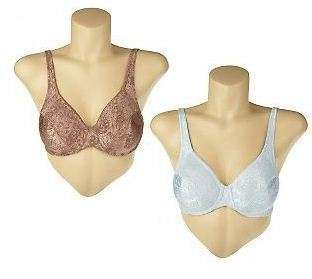 Barely Breezies Set of 2 Modern Support Bras A209615  