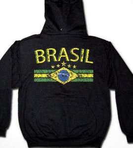 Brasil Brazil World Cup Soccer International Pride Hoodie Sweatshirt 