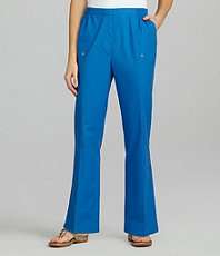 Allison Daley Petites Stretch Canvas Pull On Pants $34.00