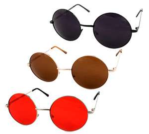   Lennon Sunglasses Hippie Retro Oversized Round Frame Sunglasses P2012