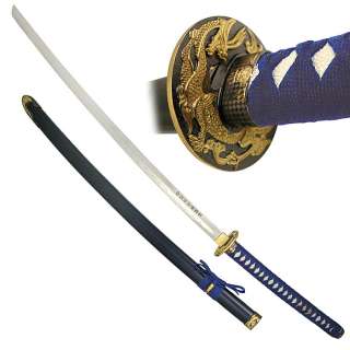 45.5 inch Blue Long Handle Traditional Katana  