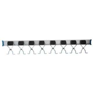 Crown Bolt 36 In. Aluminum 80 Lb. 8 Clamp Wall Rack Organizer 18021 at 