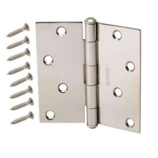 Crown Bolt 4 In. Square Corner Hinge Stainless Steel 15531 at The Home 