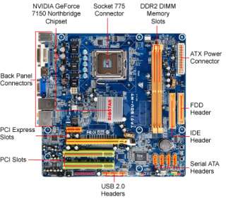 Biostar TF7150U M7 Motherboard   v5.1, NVIDIA GeForce 7150, Socket 775 