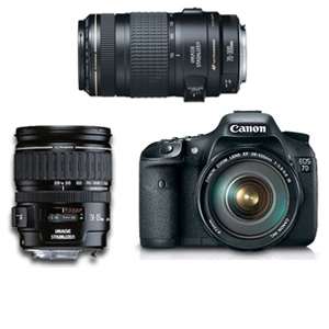 Canon EOS 7D 18MP DSLR & 28 135mm Lens Bundle and Canon EF 70 300mm f 