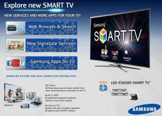 Samsung UN46ES6580 46 Class LED 3D HDTV   1080p, 1920 x 1080, 120Hz 