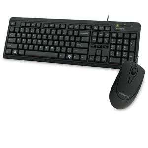 Gigabyte GK KM5200 Wired Keyboard and Mouse Combo   USB, Spill 