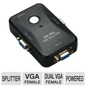Sabrent 2 Port VGA Video Splitter 