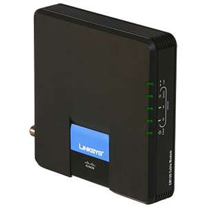 Linksys CM100 Ethernet Port Cable Modem   with USB 1.1, Ethernet 