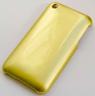 Gold Hard Case Cover for iPhone 3G 3GS + LCD Protector  