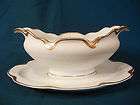   Limoges Silver Anniversary Discounted Gravy Boat on Fixed Stand