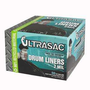 Ultrasac Drum Liner 55 Gallon Trash Bag (50 Count) HMD 792695 at The 