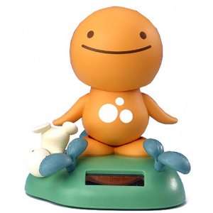 Nohohon Zoku (Sunshine Buddy) Figur, orange mit Solarantrieb  