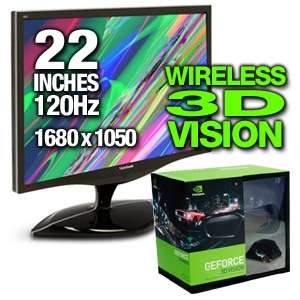 Viewsonic VX2265wm 22 Widescreen LCD Monitor and NVIDIA 3D Vision 