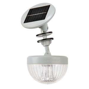 Gama Sonic 6 in. Crown Solar LED Shed Light with Adjustable Solar 