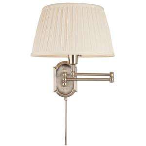 Hampton Bay Brushed Nickel Swing Arm Wall Light HBP604 35 at The Home 