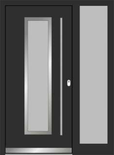 Haustür Eingangstür Haustüre inkl.Seitenteil ALU Tür Aluminium 