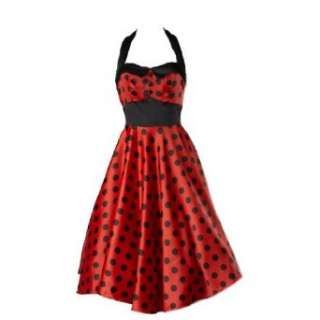 Hell Bunny 50er Jahre Party Kleid Vera Rot Punkte  
