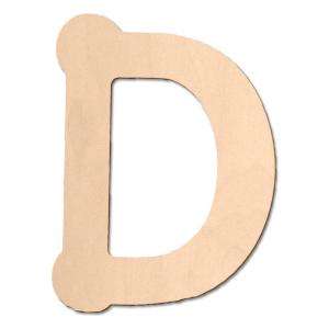 Design Craft MIllworks 8 In. Baltic Birch Bubble Letter (D) 47039 at 