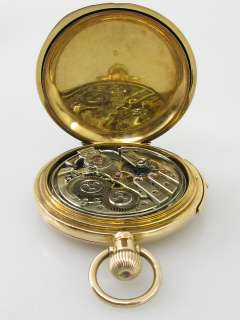 CHARLES HUMBERT RAMUZ VIERTELREPETITION GOLD TASCHENUHR  