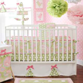 My Baby Sam Pixie Baby Bedding in Pink 7 Piece Crib Bedding Set  