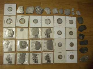 Large Collection 1715 Fleet Reales With COAs  