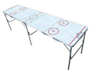   Rink Theme 2 x 8 Multi Purpose Folding Tailgate Party Beer Pong Table