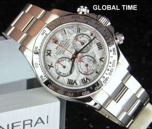 Rolex 116509 White Gold Daytona Meteorite Dial D Serial 2005 PAPERS 