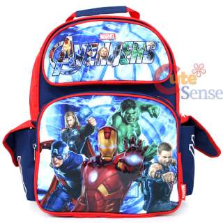 Marvel Avengers School Backpack 16 Large Iron Man Captain America Bag 