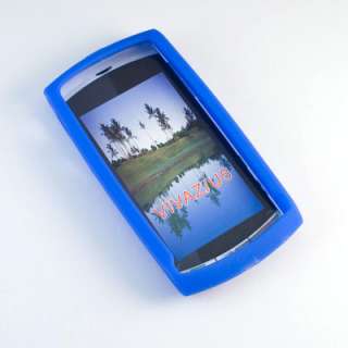 Silikon Case Tasche Hülle Sony Ericsson Vivaz U5 Blau  