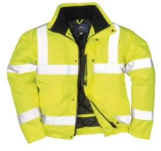 Warnschutzjacke gelb Arbeitsjacke Regenjacke Pilotenjacke  