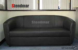 NEW MODERN EURO DESIGN LEATHER OFFICE SOFA COUCH S07S  