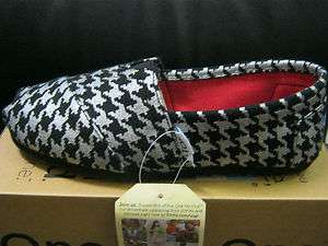 TOMS CLASSICS SILVER HOUNDSTOOTH WOMENS 6 7 8 10  