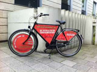 Werbefahrrad mit Ihrer Fahrradwerbung als Holland Herrenrad 26 in 