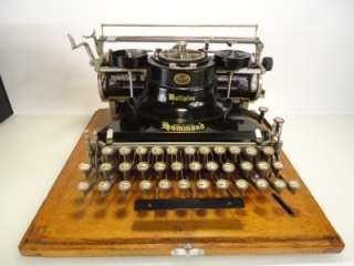 Antique Hammond Multiplex Typewriter W/ metal case 191867  