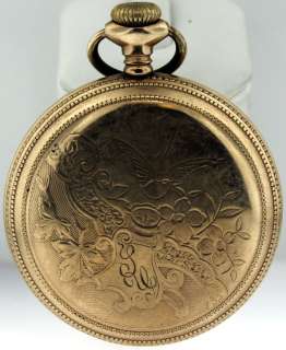 United States Watch Co.Open Face Pocket Watch   Gold Filled New York 